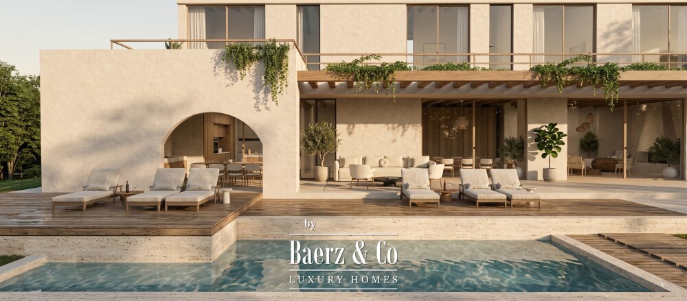 Rustic Mediterranean style villa with spectacular Golf and sea views image